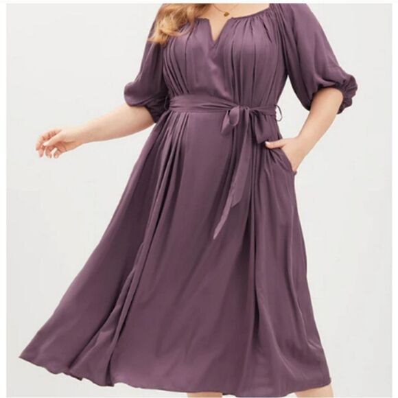 NWT BloomChic black puff sleeve dress 18/2X - Picture 1 of 11